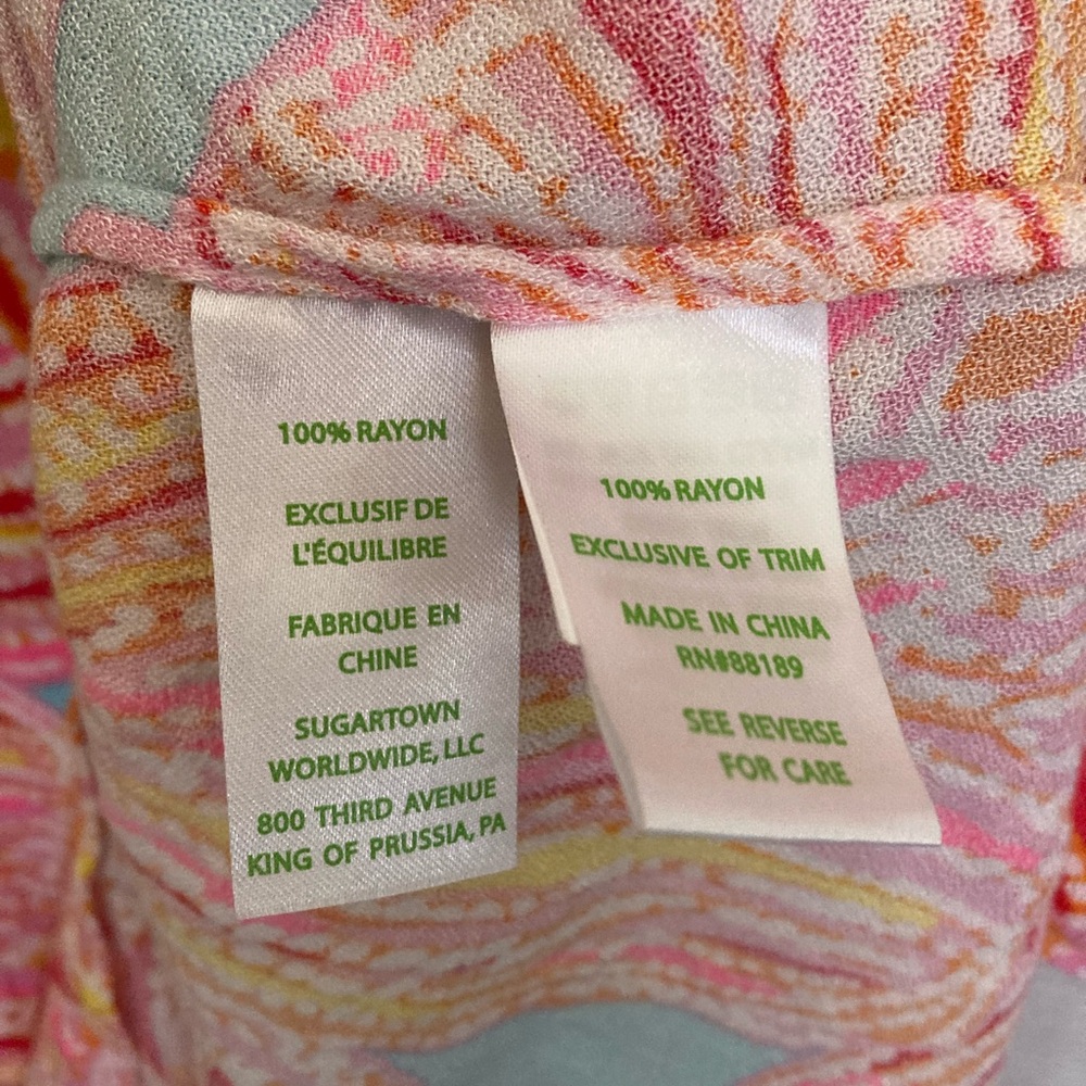 Lilly Pulitzer | Women’s Multi-Colored Fish Print T-Shirt Dress - Picture 7 of 8